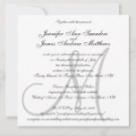 Convites para Casamento Elegante Nomes Iniciais do<br><div class="desc">Elegante Monograma Design de Convite para Casamento por Elke Clarke ©2008. Personalize com seu monograma, nomes e cores de casamento. Adicione todas as suas informações de casamento na parte traseira do cartão usando os prompts de menu fáceis de usar do Zazzle. Nenhuma placa RSVP necessária. Vem com o envelope branco...</div>