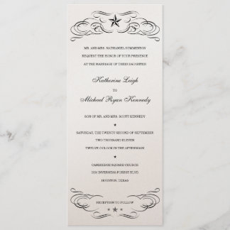Convites para Casamento em Estrela Única de Black 