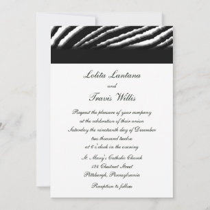 Convites para Casamento em Faixa Zebra