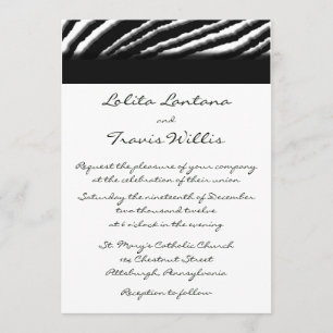 Convites para Casamento em Faixa Zebra