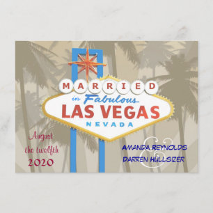 Convites para Casamento em Las Vegas - 4,5" x 6,25