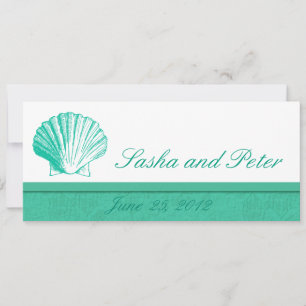 Convites para Casamento em Praia de Aqua Shell Dar