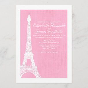 Convites para Casamento em Torre Eiffel