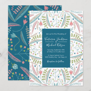 Convites para Casamento Floral de Boriderme