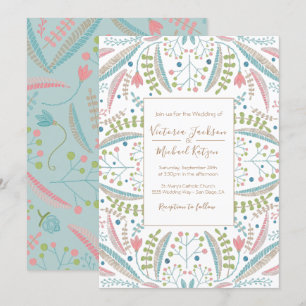 Convites para Casamento Floral de Boriderme
