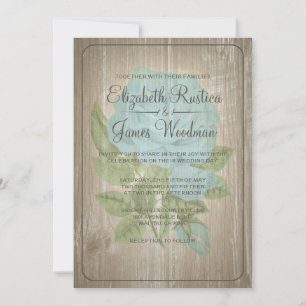 Convites para Casamento Floral Russo Marrom