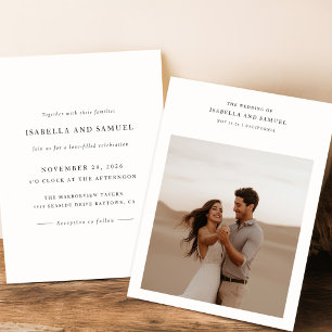Convites para Casamento Fotográfico do Modern Boho