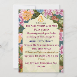 Convites para Casamento Indiano