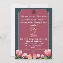 Convites para Casamento Indiano