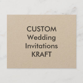Convites para Casamento KRAFT 100lb 5,5" x 4,25"