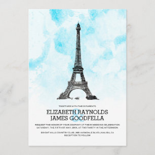 Convites para Casamento Moderno em Paris