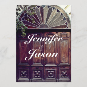 Convites para Casamento na Porta do Barn Rustic