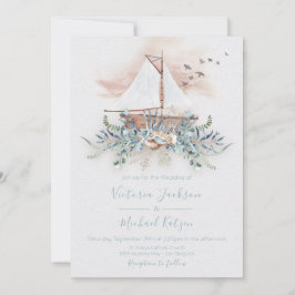 Convites para Casamento Náutico de Embarcação de N