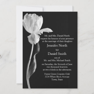 Convites para Casamento Negro e Branco