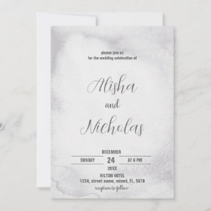 Convites para Casamento Negro e Branco