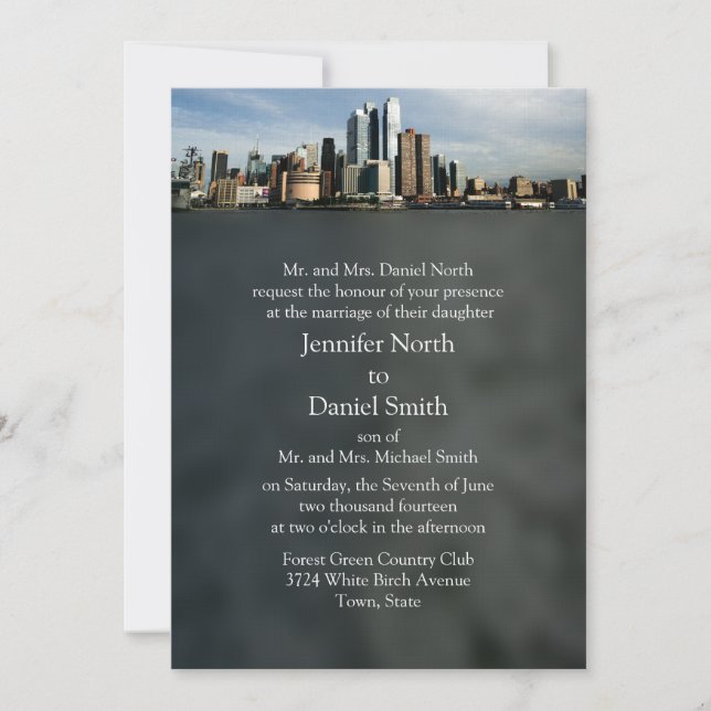 Convites para Casamento NYC (Frente)