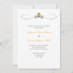 Convites para Casamento outono de Carruagems de ab