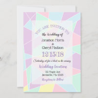 Convites para Casamento Pastel Colors