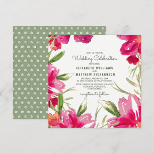 Convites para Casamento Personalizado de Design Fl