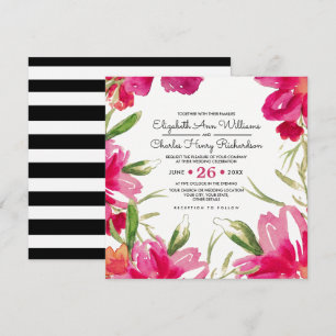 Convites para Casamento Personalizado de Design Fl