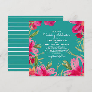 Convites para Casamento Personalizado de Design Fl