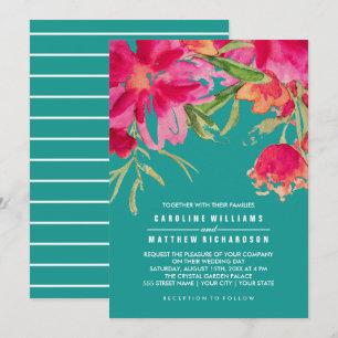 Convites para Casamento Personalizado de Design Fl