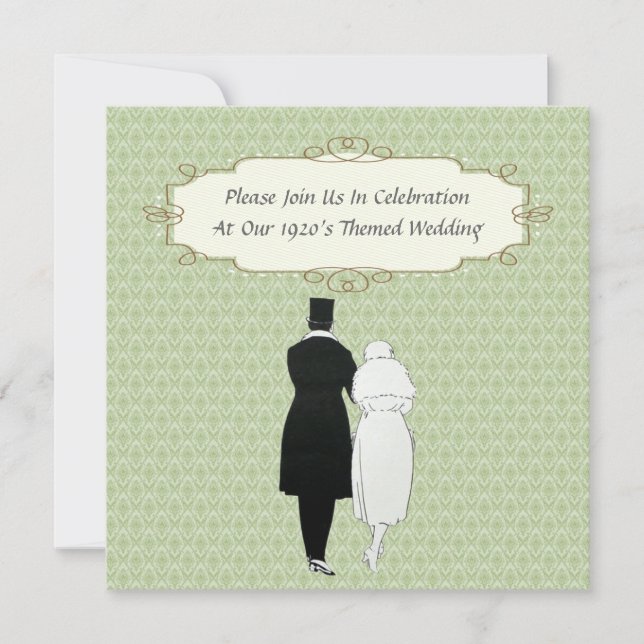 Convites para Casamento Previsto da década de 1920 (Frente)