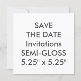 Convites para Casamento Quadrado SEMI-GLOSS 110lb
