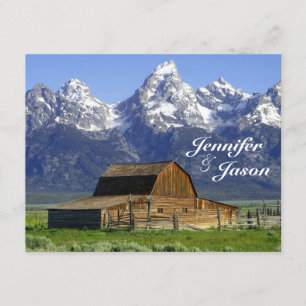 Convites para Casamento Rustic Barn Rocky Mountain