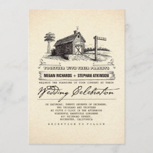 Convites para Casamento Rustic Country Barn