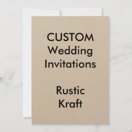 Convites para Casamento RUSTIC Personalizados do K
