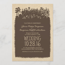 Convites para Casamento Rustic Woodland