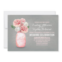 Convites para casamento rústico de pedras pintadas