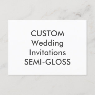 Convites para Casamento SEMI-GLOSS 110lb 5" x 3,5"