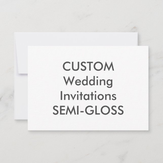 Convites para Casamento SEMI-GLOSS 110lb 5" x 3,5" (Frente)