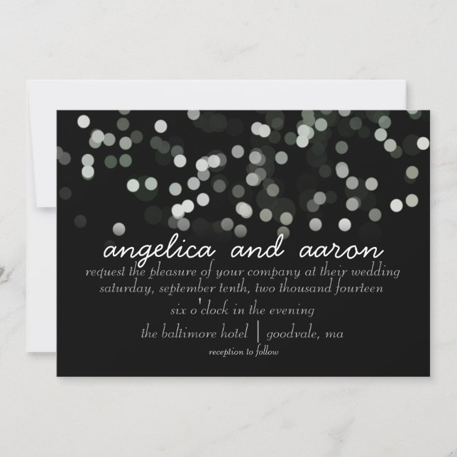 Convites para Casamento Sparkle Watercolor (Frente)