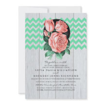Convites para Casamento Tóxico Russo de Mint e Ros