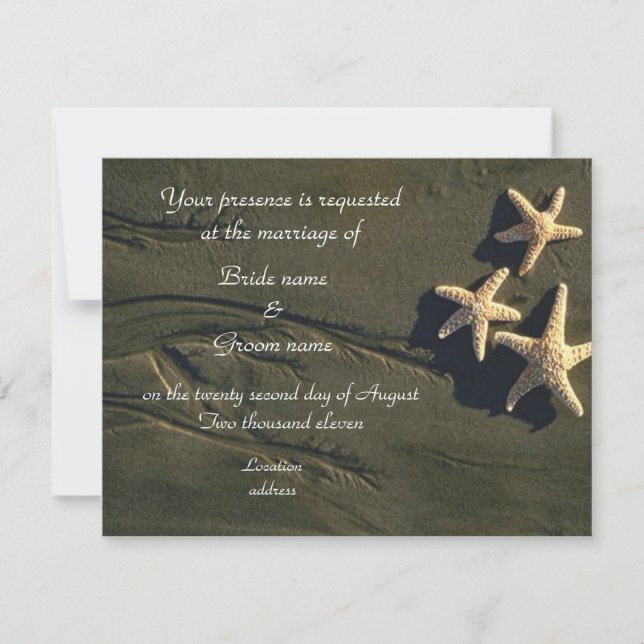 Convites para Casamento Tropical ou festa na praia (Frente)