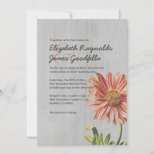 Convites para Casamento Vintage Aster