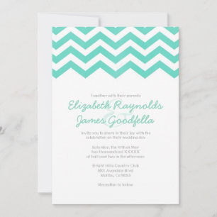 Convites para Casamento Vintage Chevron