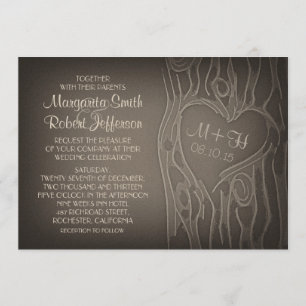 convites para casamento vintage em árvore