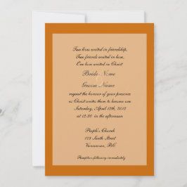 Convites para casamentos outono de arte cristã