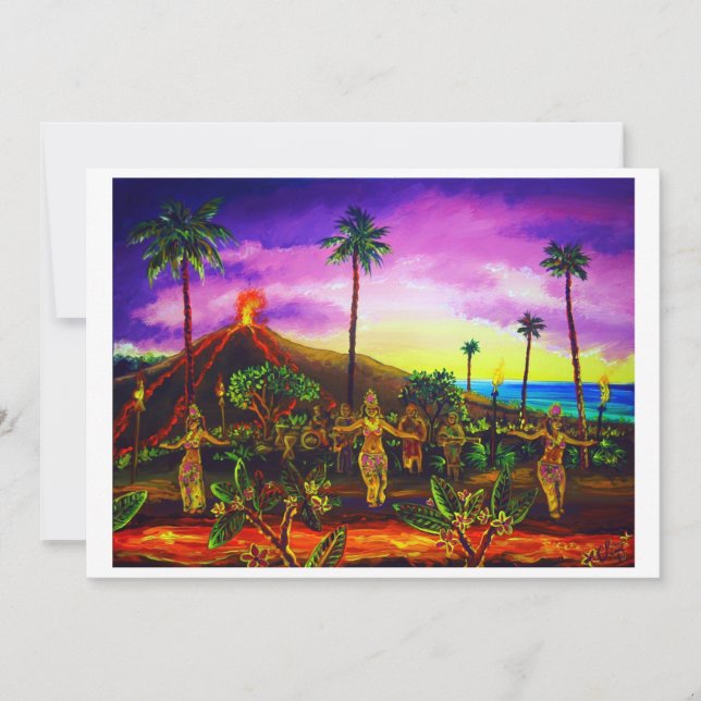 Convites para CBjork Lava Luau (Frente)