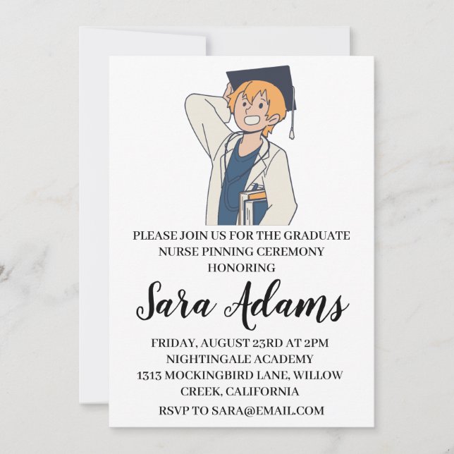 convites para cerimônias de pré-cozedura simples m (Frente)