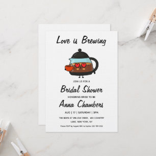convites para chá de noiva love is brewing