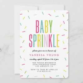 Convites para Chás de aspersor para bebês modernos