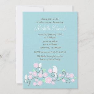 Convites para Chás de Aves e Flores