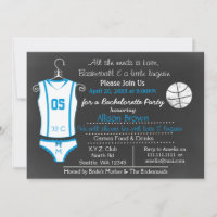 Convites para Chás de basquetebol em calão