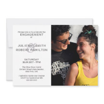 Convites para Chás de casamento de Noivado de Foto