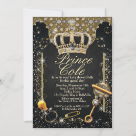 Convites para Chás do Príncipe Bebê Real